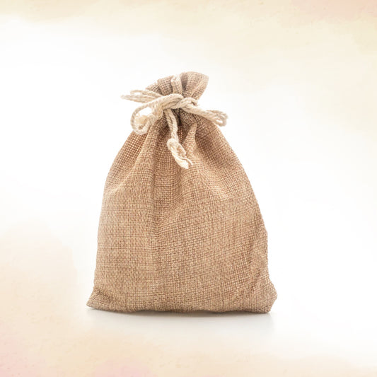 100% Natural Jute pouch 9x6inch |Jute potli bag pouch for gift | Handmade & Natural |